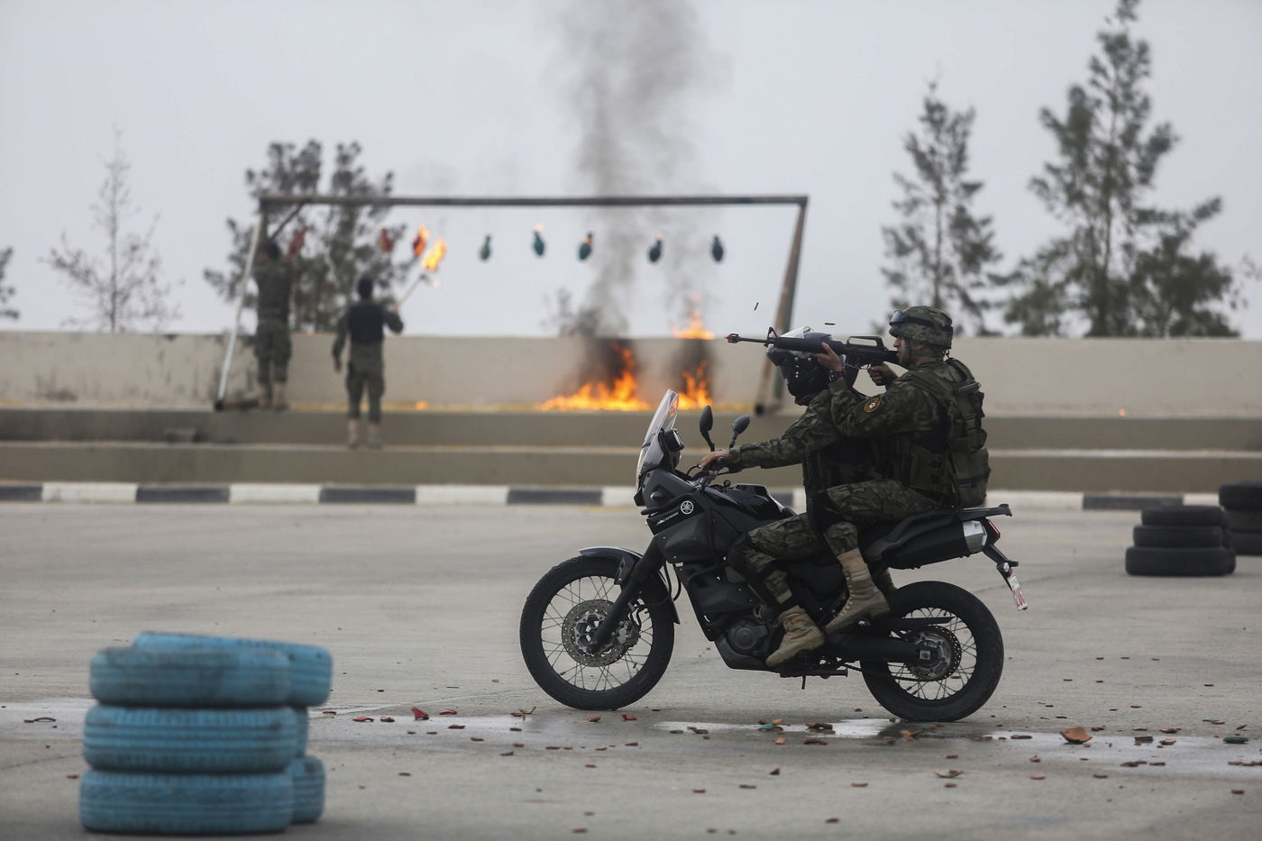טקס הסיום של מחנה אימונים ברשות הפלסטינית