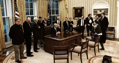 טראמפ במסיבת העיתונאים