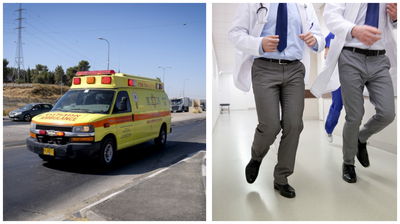 זמן קצר לטיפול. שבץ מוחי. אילוסטרציה