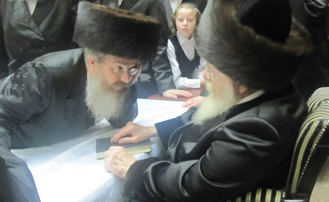 רבי יעקב צבי ברגר עם הרבי מסאדיגורא זצ"ל