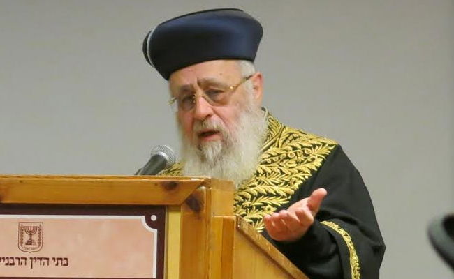 הראשל"צ: לא כל מה שהרב ויא אומר זה נכון