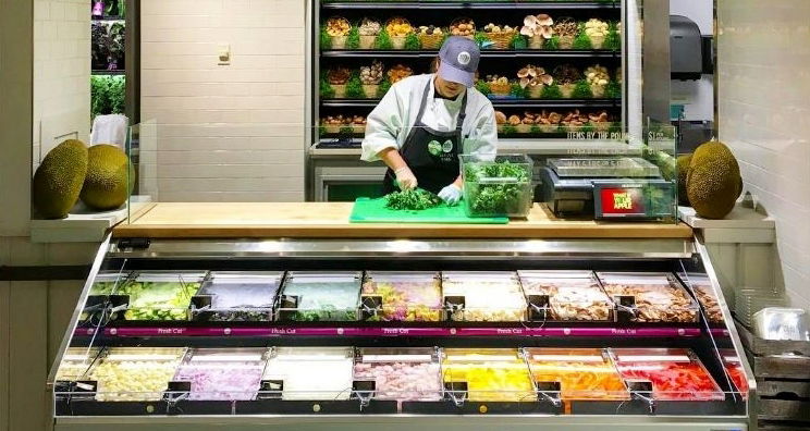 קצבית ירקות בפעולה