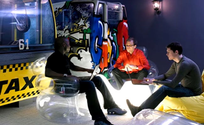 עמדת עבודה שגרתית בגוגל