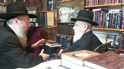 הרב קאופמן עם הגר"ש כהן