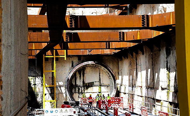 כריית מנהרה לרכבת