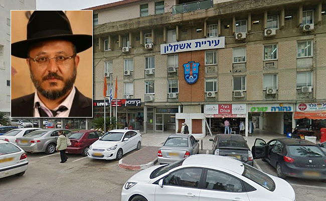 עשור, נציג "אגודת ישראל" לצד עיריית אשקלון