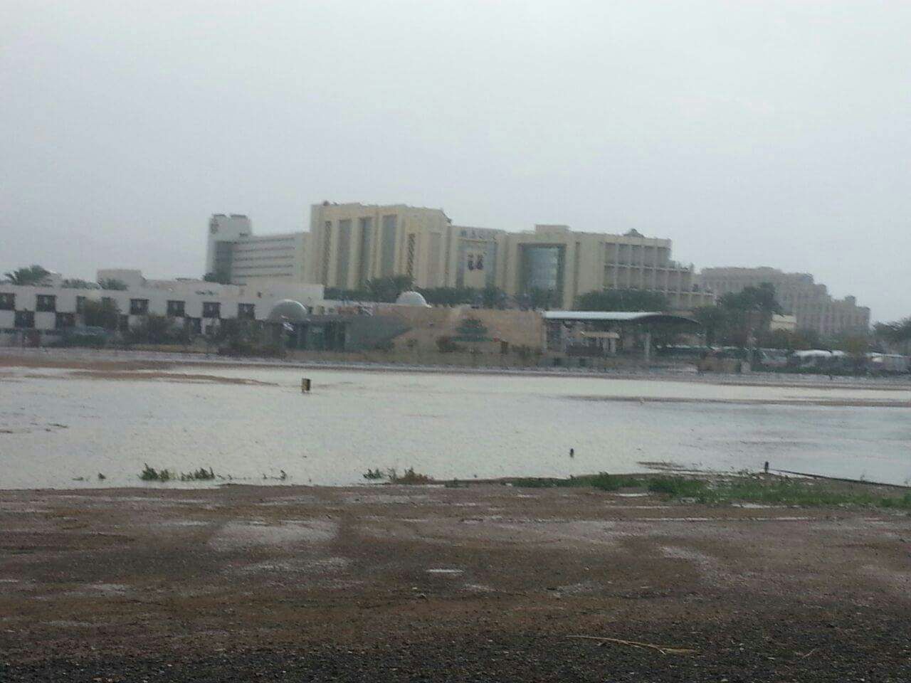 שדה התעופה באילת מוצף