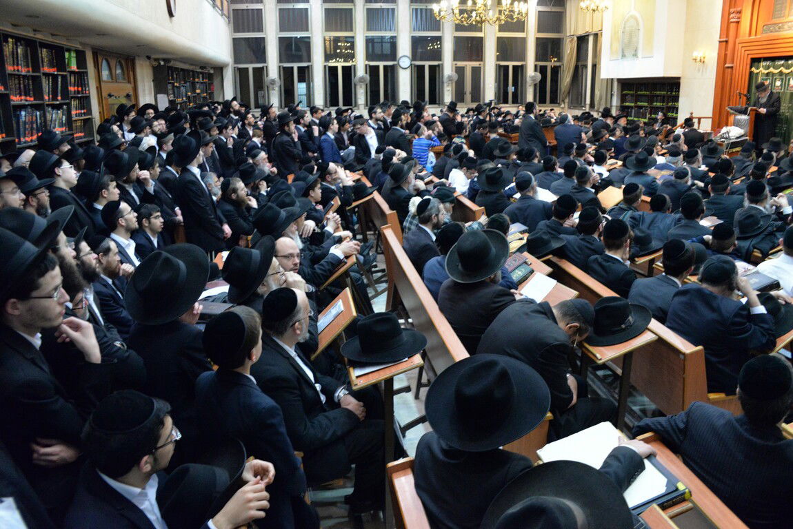 עצרת מספד בתום השבעה לגר"י אדלשטיין