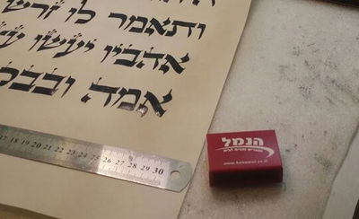 ענקית: הצצה ראשונה למגילת אסתר הגדולה בעולם