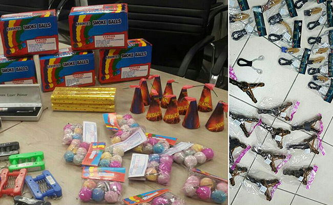 חלק מהצעוצעים שנתפסו