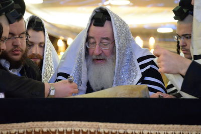 קריאת המגילה בחצרות סאדיגורא וספינקא