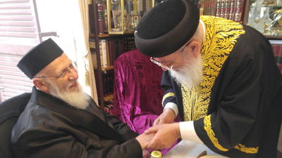 הרב עמאר עם הגר"ש כהן