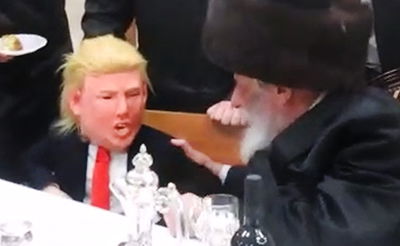 האדמו"ר התרגש: "טראמפ" קטן קפץ לביקור