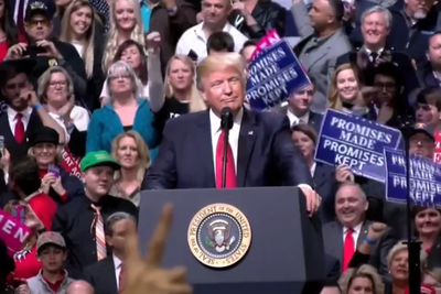 טראמפ נואם בטנסי אתמול