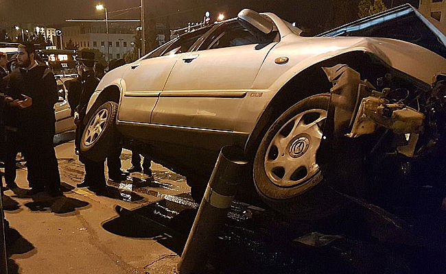 עמודי הפיגועים מנעו תאונה קשה. תיעוד