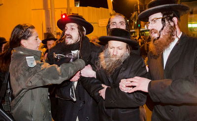 הפגנה חרדית בירושלים. ארכיון