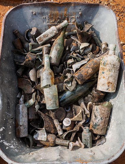 בקבוקי האלכוהול של החיילים הבריטים נמצאו ליד רמלה