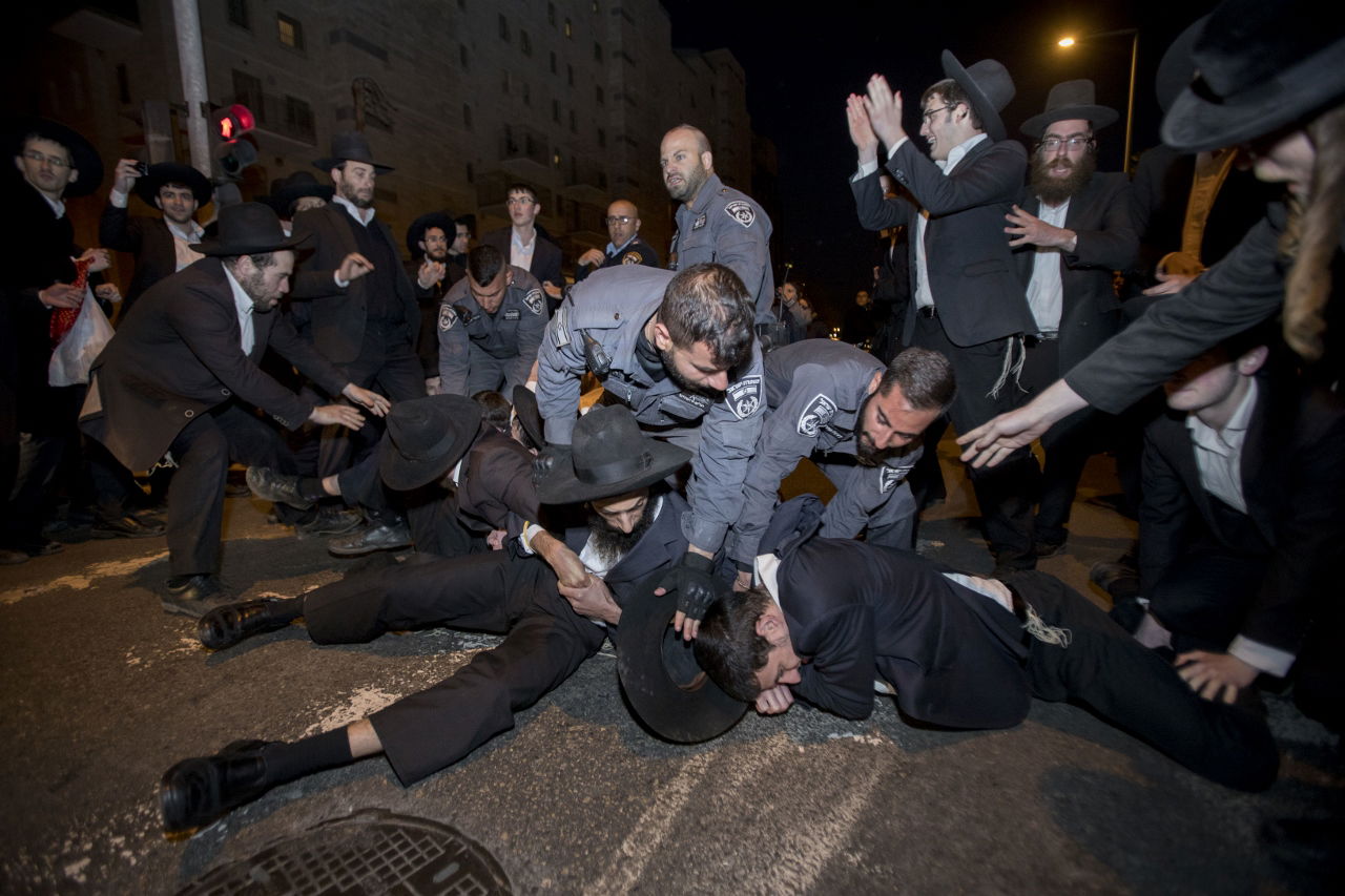 צפו בגלריה: מפגיני 'הפלג' חסמו כבישים בירושלים