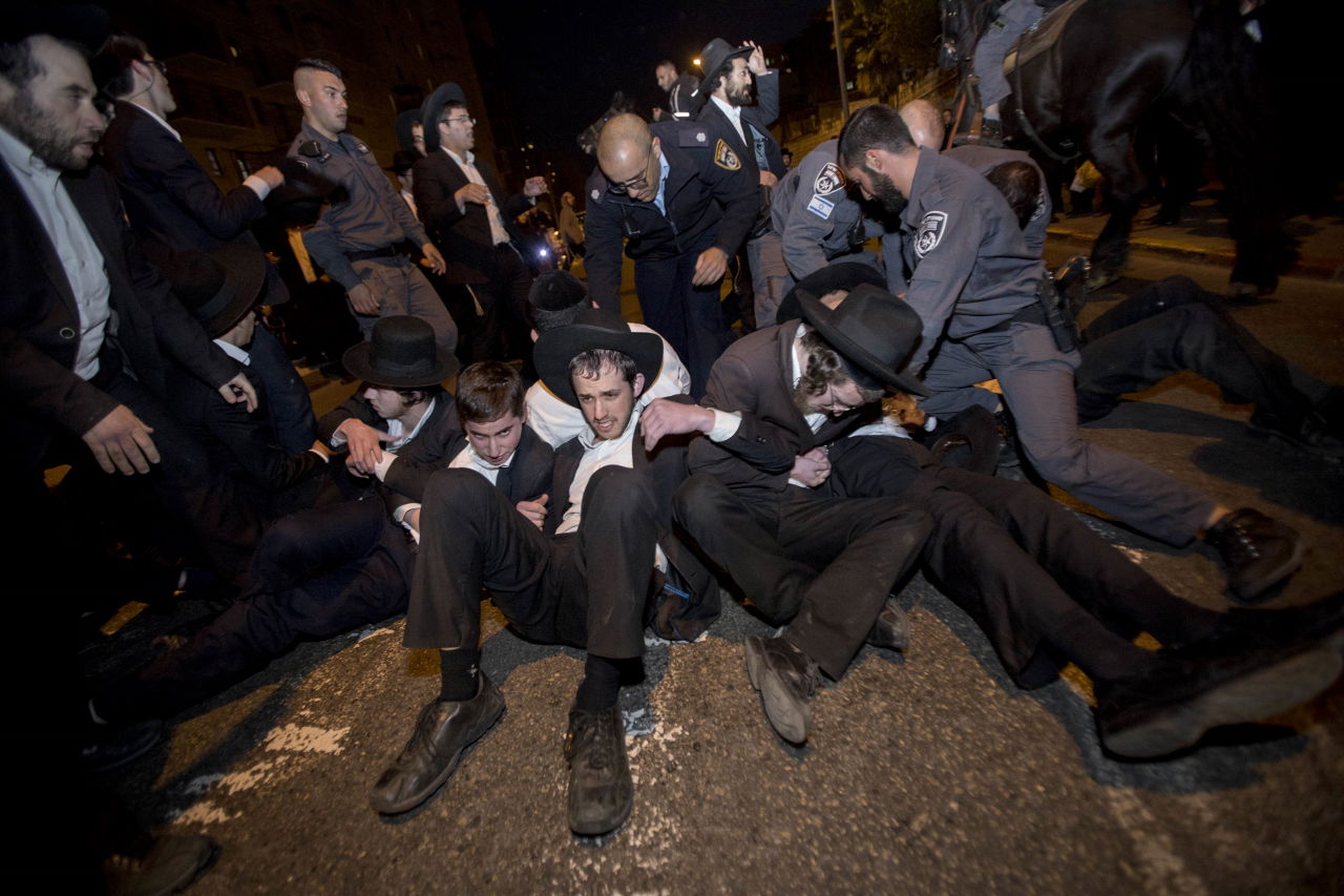 צפו בגלריה: מפגיני 'הפלג' חסמו כבישים בירושלים