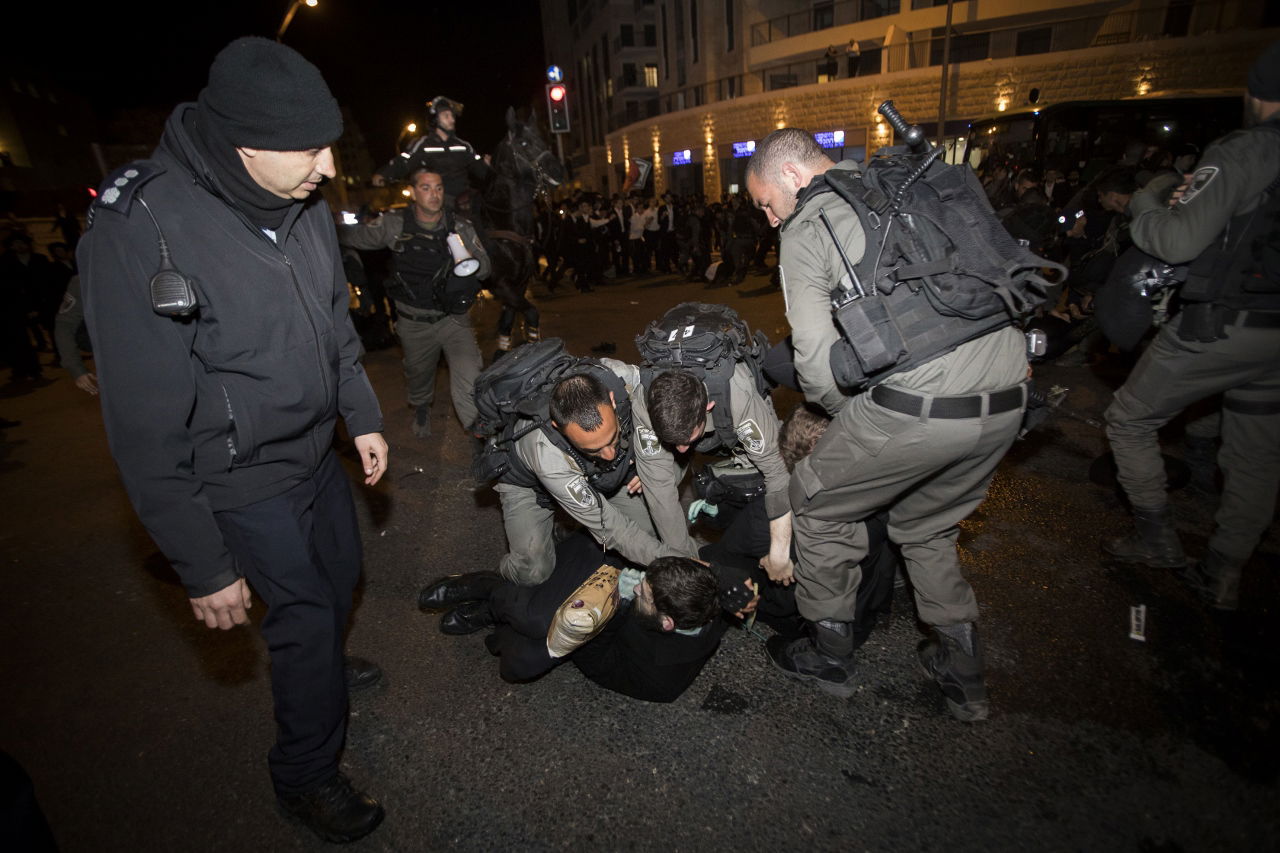 צפו בגלריה: מפגיני 'הפלג' חסמו כבישים בירושלים