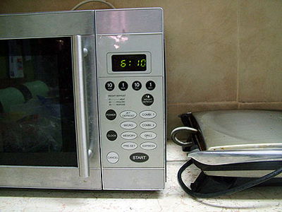 מיקרוגל וטוסטר. אילוסטרציה