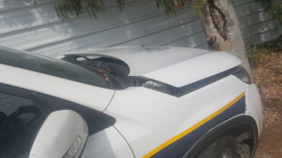 הניידת שנפגעה