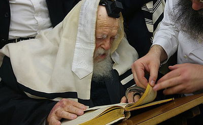 מרן הגר"ח בעת הסיום, הבוקר