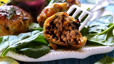 ממולאים של פסח: עוף וסלק במילוי בשר