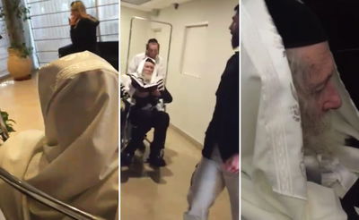 פינוי הרב ברלנד לבית החולים