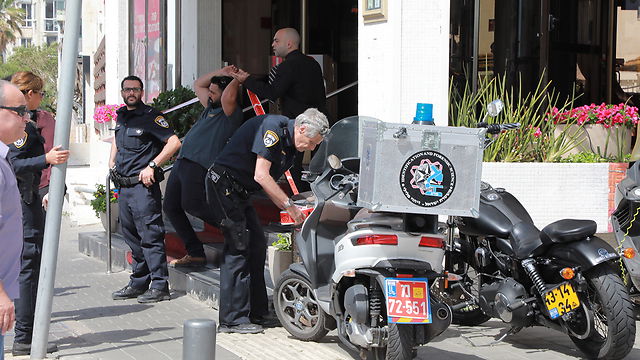 כוחות הביטחון בזירת הפיגוע