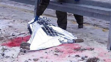 גופת הילד בזירת התאונה