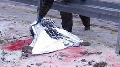 גופת הילד בזירת התאונה