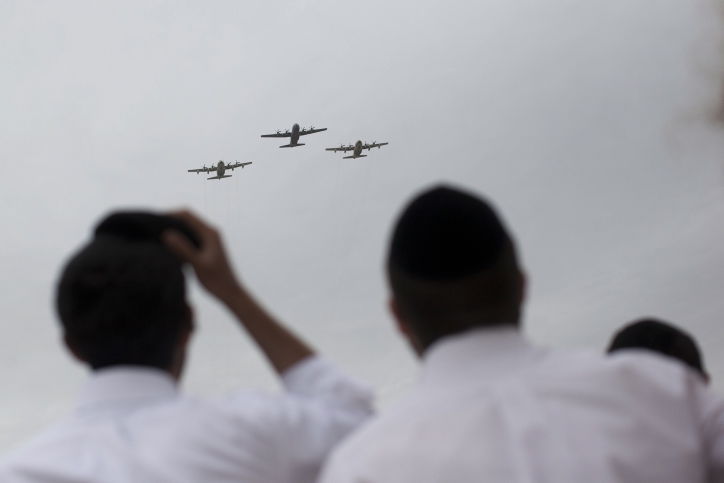 זמני מטס חיל האוויר  - יום העצמאות תשע"ז