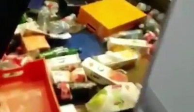 ממראות הרס במטוס