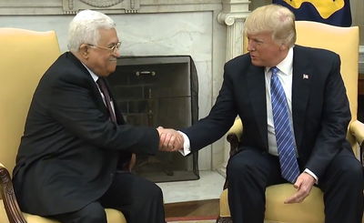 טראמפ ואבו מאזן בקדנציה הראשונה