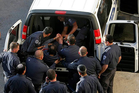 מחבל שובת רעב מפונה לטיפול רפואי. ארכיון