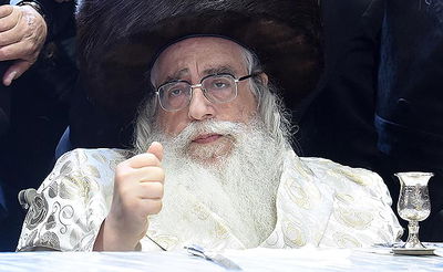 האדמו"ר מצאנז בשמחת הברית