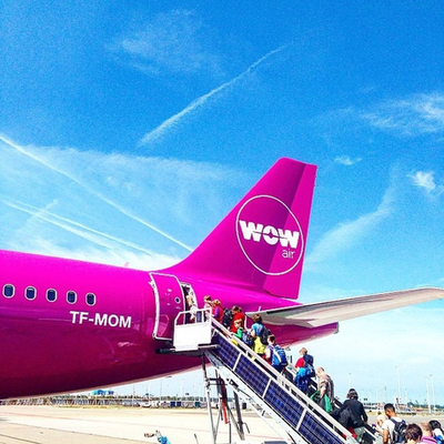מטוס של  wow air