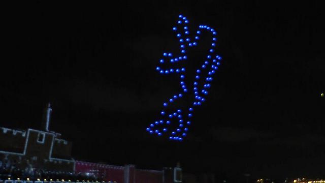 מופע אור קולי ורחפנים מסין • צפו בתיעוד