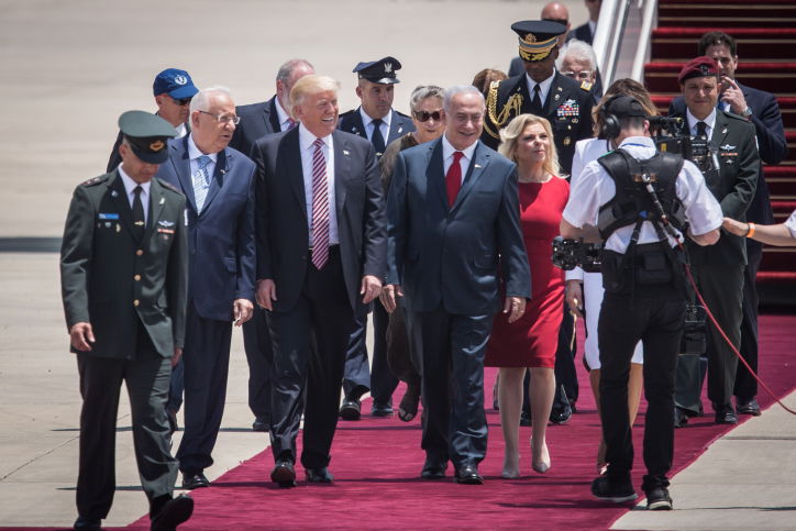 ועכשיו הגלריה: צפו ביום הראשון של ביקור טראמפ בישראל