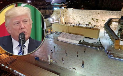 הכותל מוכן לביקור טראמפ