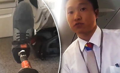 דייל לנוסע נכה: תוכיח שאתה יכול לקפוץ - או שתעבור למקום אחר