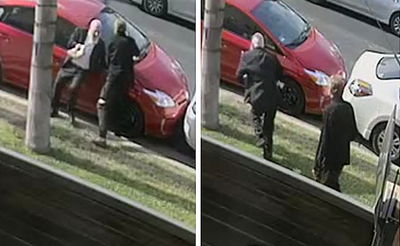 לוס אנג'לס: חרדי מבוגר הותקף באלימות בידי בריון • צפו