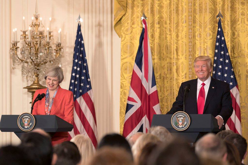 תרזה מיי בביקורה בבית הלבן