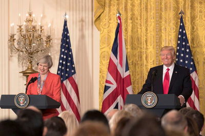 תרזה מיי בביקורה בבית הלבן