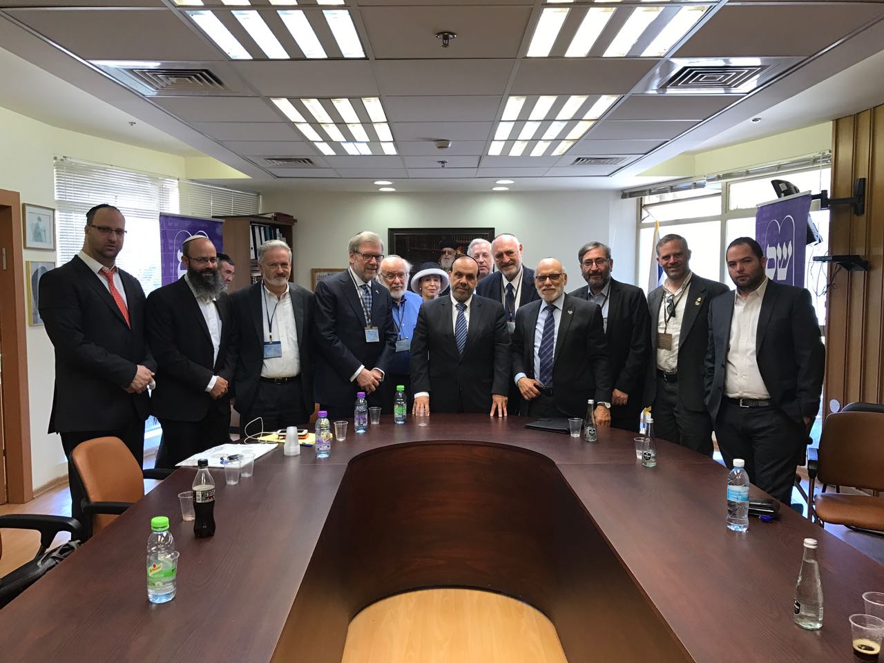 ביקור הוועד להגנת הר הזיתים אצל שר הדתות.