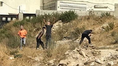 מיידי אבנים שנעצרו