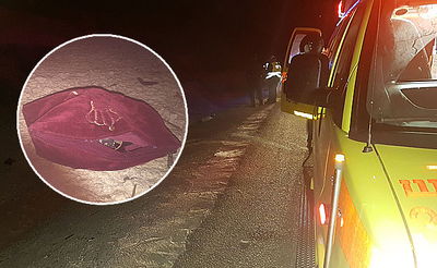 התפילין של ההרוג וזירת התאונה