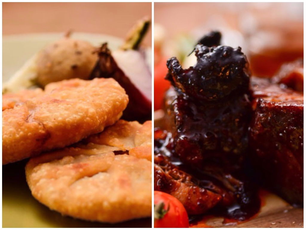 אסאדו ובצקים ממולאים (בילאשי). ממנות הדגל של המסעדה. שאלוט.