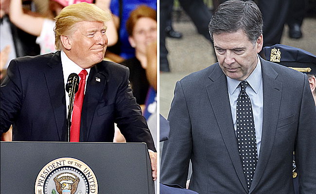 טראמפ וראש ה-FBI המודח קומי